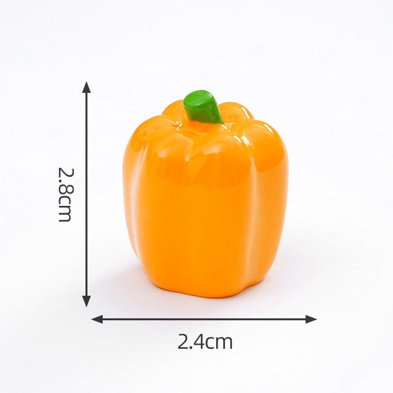 5/10Pcs Simulation Vegetable Small Decorate DIY Photography Landscape Toys Peppers Corn Broccoli Onion Small Vegetable Ornaments