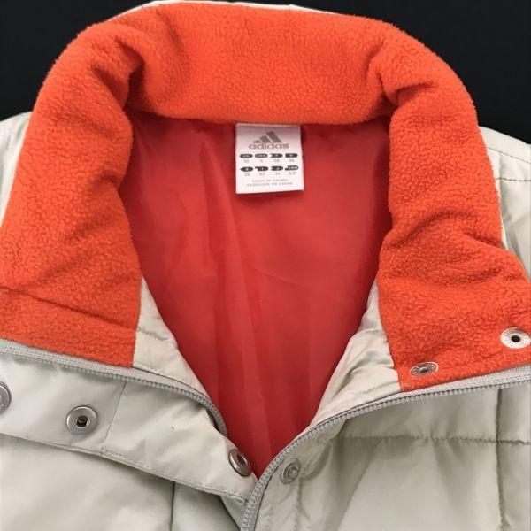 adidas Quilted Down Jacket Women’s M Beige Winter Outer(USED)