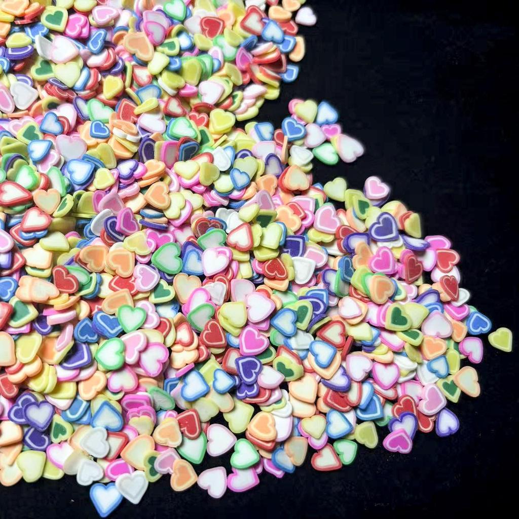 Christmas Polymer Clay Fruit Slices for DIY Nail Art and Crafts.