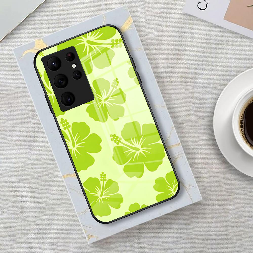 

Coconut Preppy Hawaiian Hawaii Phone Case For Samsung S26 S25 Edge Ultra 23 22 21 20 Ultra Plus S24 Fe Glass Cover Galaxy S20 FE