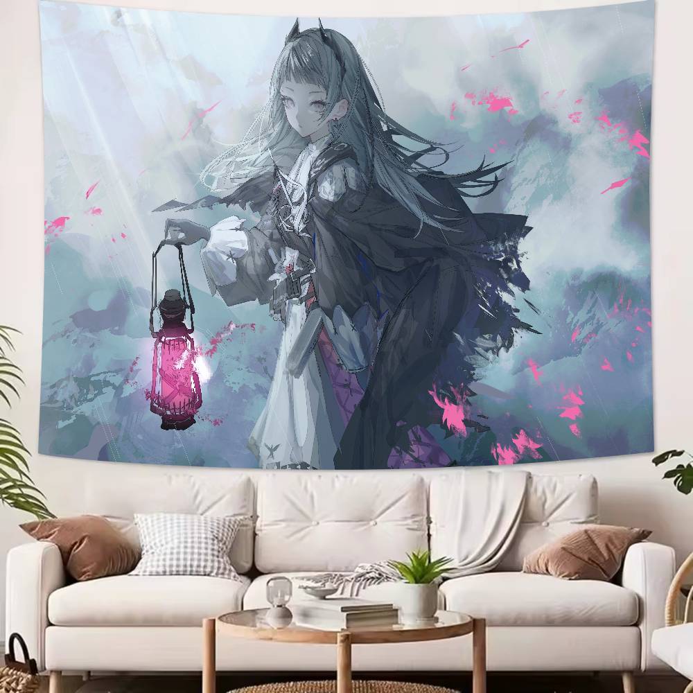Popular Video Gaming Cool Fashion Arknights Tapestry Popular Room Decoration Wall Tapestry Art Room Home Decor Wall Art Decor