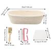 4pcs Oval Shape Sourdough Proofing Basket Bread Proofing Basket Set  Bread Dough Proofing