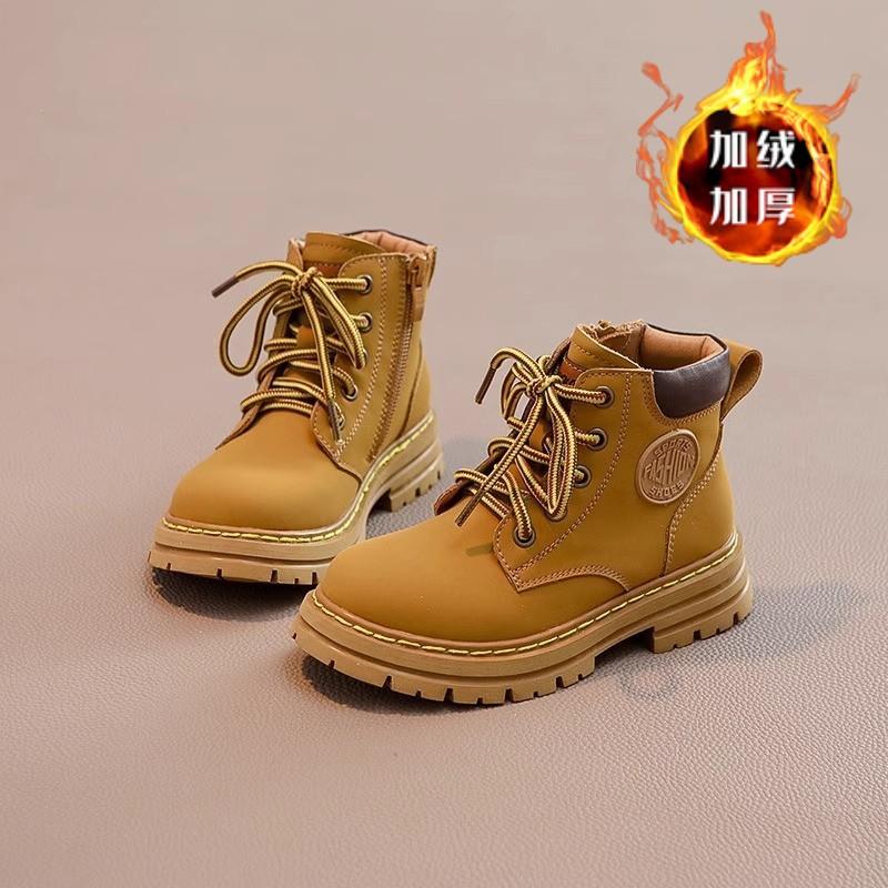 

Ботинки Martin на толстой подошве, универсальные осенние ботинки для мальчиков с мягкой подошвой 37