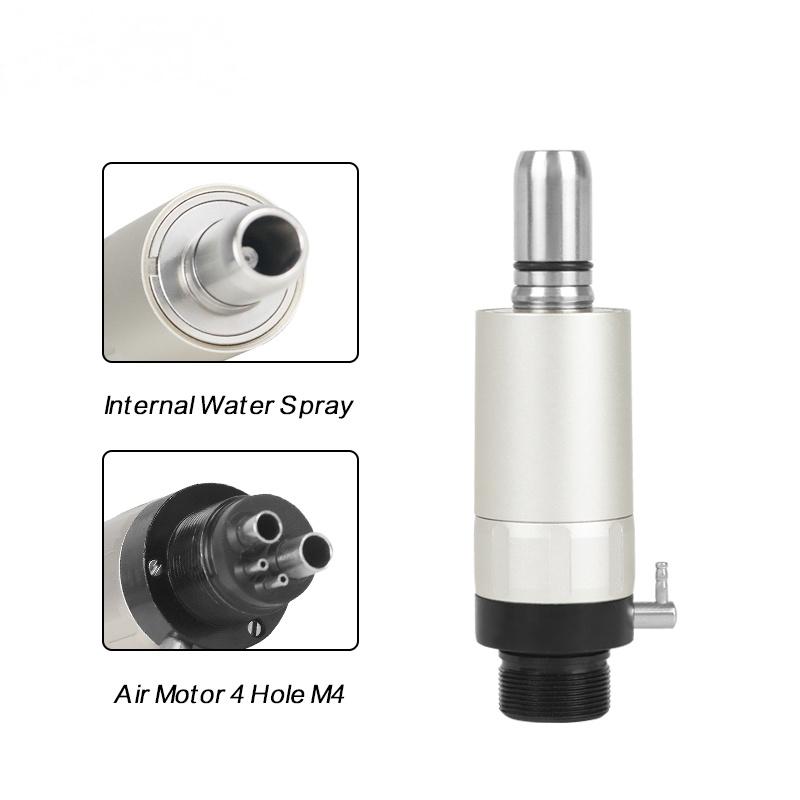 Dental Low Speed Handpiece External Push Button Single Water Spray Contra Angle 2/4 Holes Air Motor Dental Equipment Supplies