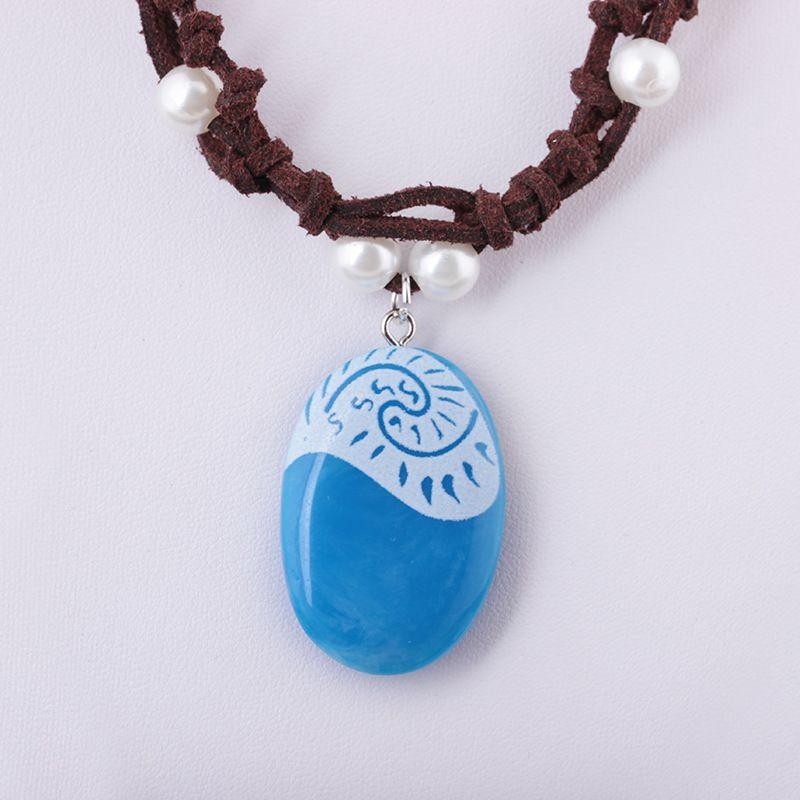Costume Necklace Moana Cosplay Props Princess Heart Of Te Fiti Necklaces Girl