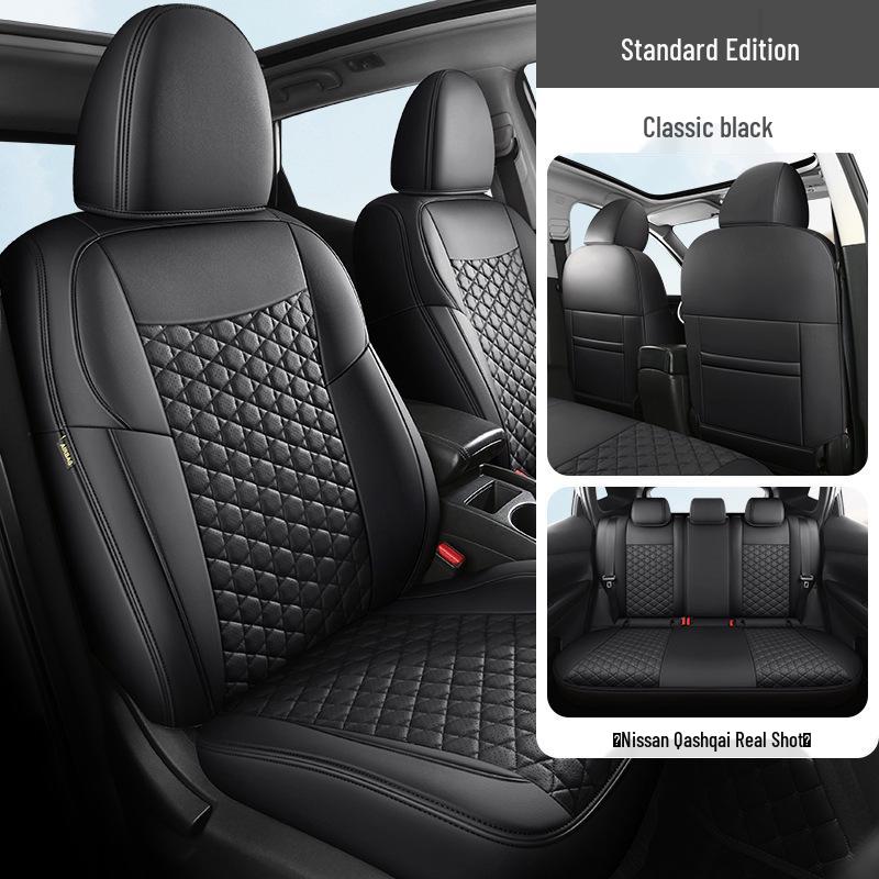Five-Seat Qashqai Full Leather SUV Cushion: All-Season, Full Surround Seat Cover.