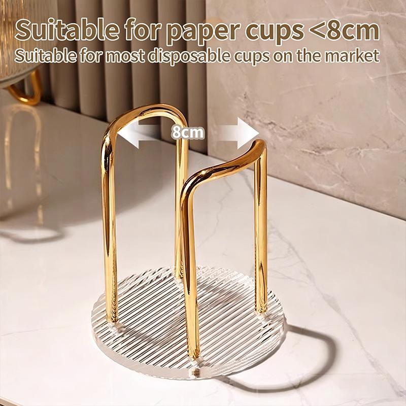Coffee Paper Cup Organizer for Kitchen Disposable Cup Holder Practical Storage Rack for Home Desk Use