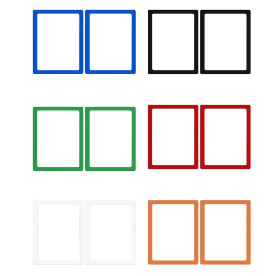 2Pcs Magnetic Photo Frame Sturdy Decorate Convenient Durable Drawing Ornament Decor Home Supplies