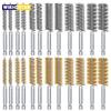 Stainless Steel Drilling Brush Twisted Wire Stainless Steel Cleaning Brushes For Electric Drill Impact Tool Cleaning