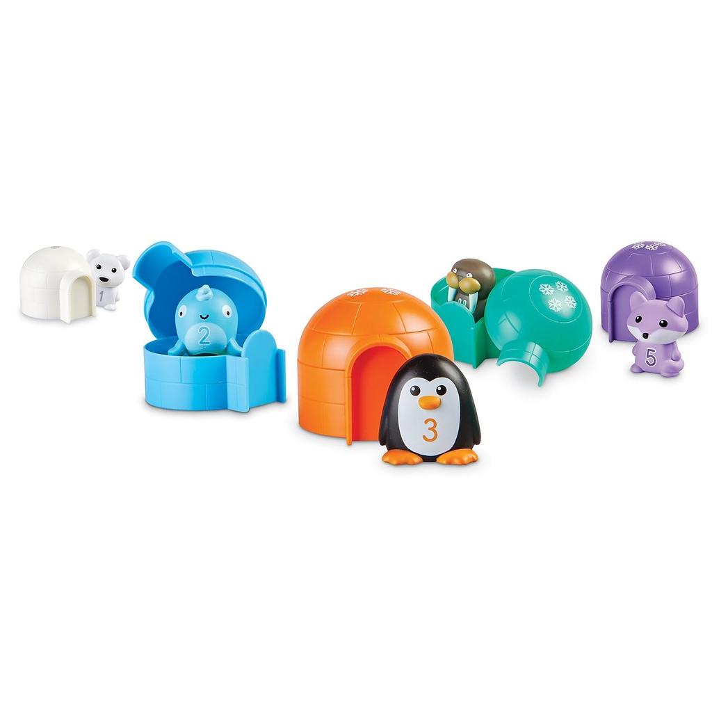 Learning Resources Count and Hide Arctic Animals Number Matching Game Educational Toy LER6811 Authentic
