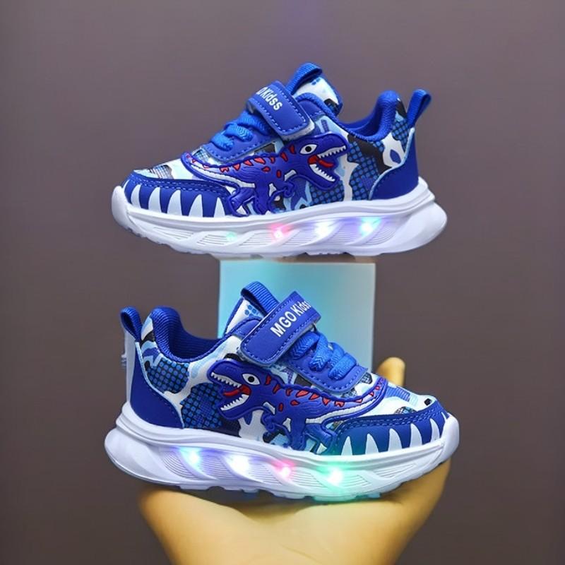 Neue Schuhe für Jungen - Glänzende Schuhe, Lässige Sportschuhe 24 blau