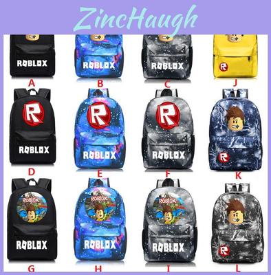 Roblox Pattern Kids Schoolbag Backpack With Starry Background And Large Capacity