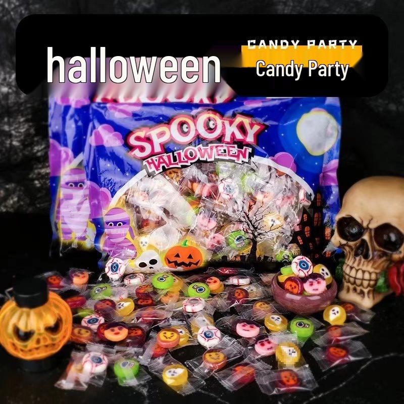 Halloween Pumpkin Lantern and Candy Bag with Luminous Effects for Trick-or-Treating