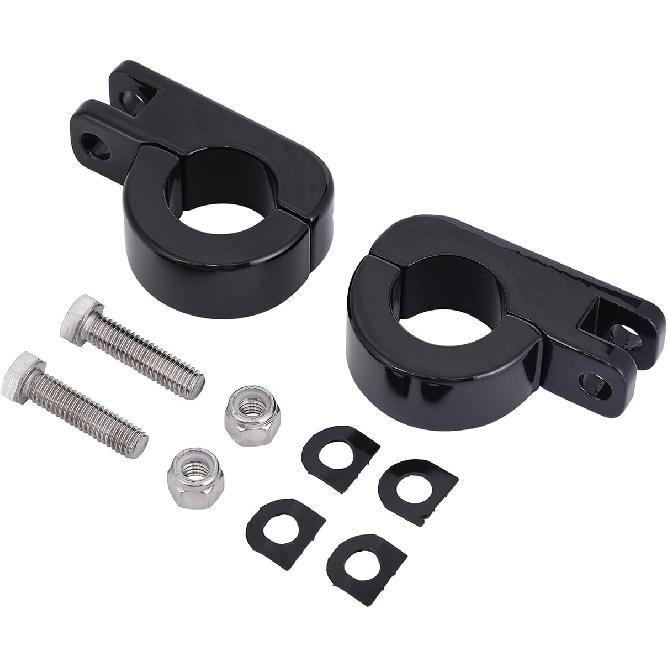 32mm 1 1/4" Highway Engine Guard Bar Highway Footpegs Mount Kit Fits For Harley Touring Road Electra Street Glide Road King Dyna Sportster (Gloss