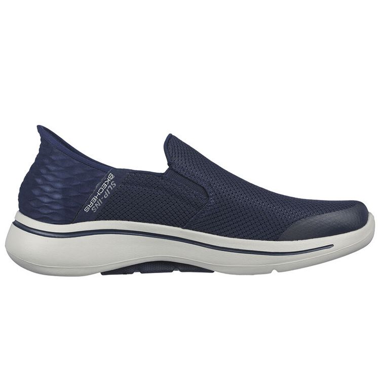 Skechers Go Walk Arch Fit Slip-Ins Comfortable Shock Absorbing Durable Low Top Casual Shoes Men sneakers Blue 216259-NVY