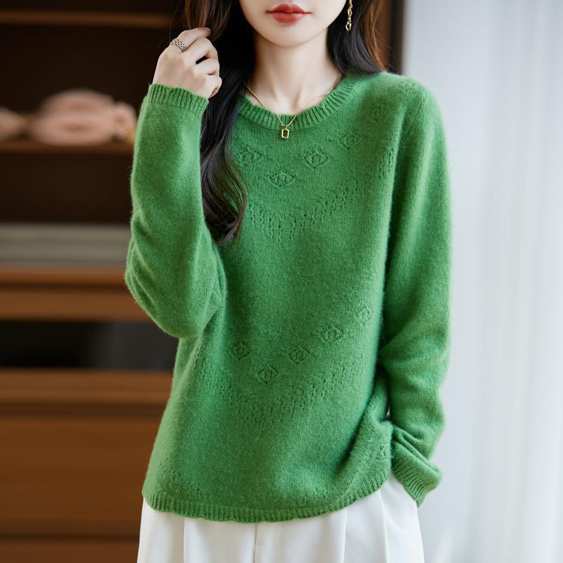 Dámský kašmírový svetr Kašmír Qinghe 30% kašmír 70% vlna podzimní a zimní pulovr hřejivý a módní