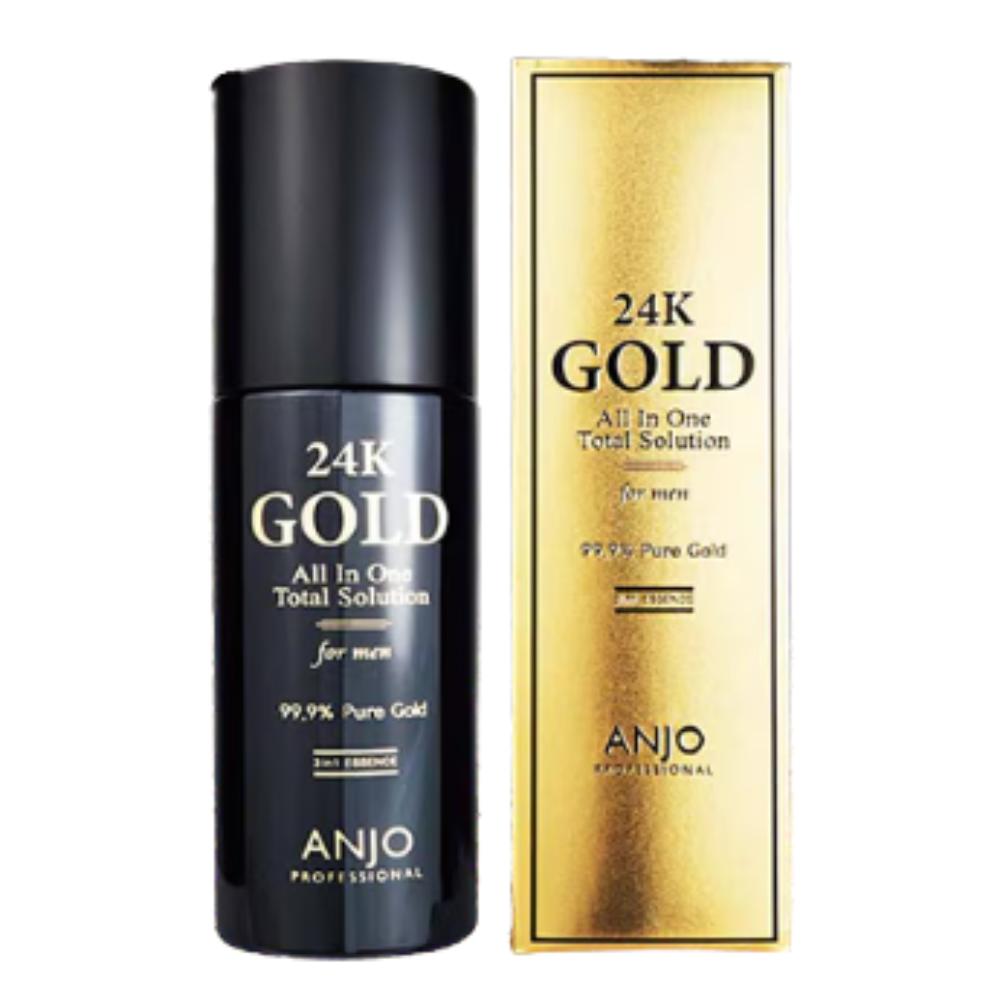 ANJO / 24K Gold Men s All-in-One Essence / 200ml / Anti-Wrinkle & Brightening / Made in Korea