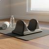 3D Back Massage Block Ribbed Design Lower Relief Hip Tool Gray