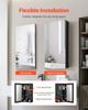 Medicine Cabinet 14" x 24" Mirror Medicine Cabinet Adjustable Shelves