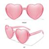 Glasses Halloween Heart Sunglasses for Women UV400 Protection Clout Goggle Heart-Shaped Sunglasses