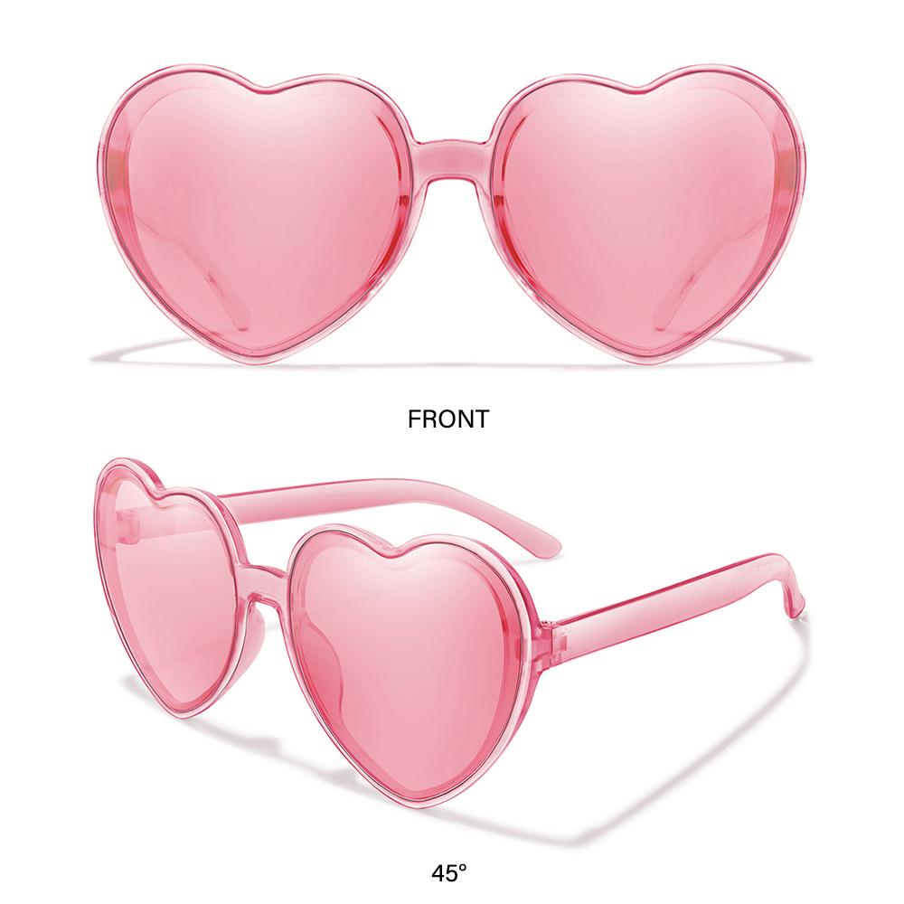 Glasses Halloween Heart Sunglasses for Women UV400 Protection Clout Goggle Heart-Shaped Sunglasses