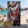 AC Milan Bedrukte Strandhanddoek Sneldrogend Zacht Handdoek Draagbaar Grote Rechthoekige Stranddeken voor Reizen Zwembad