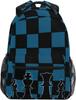 Schwarz Weiß Schachbrett Rucksack Kariert Schultasche Tagesrucksack Reise Wandern Camping Schule Laptoptasche