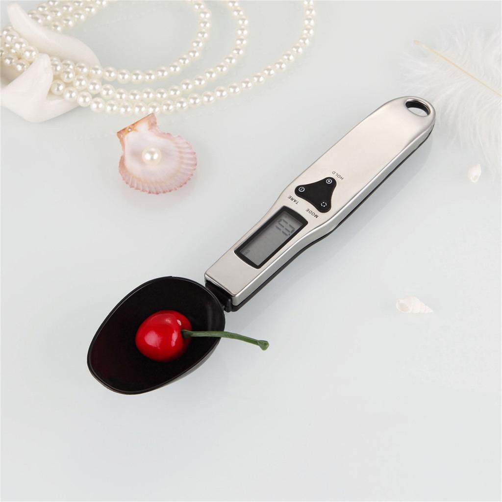 Digital Measuring Spoon for Precise Pet Food Measurement with LCD Display and Stainless Steel Handle Suitable for Accurate Portion Control