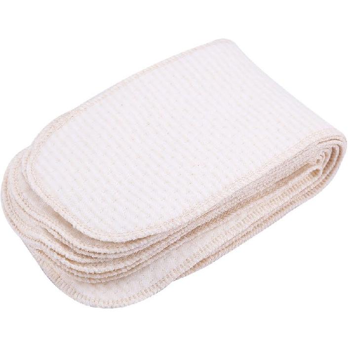 Fdit 10 PCS Baby Nappies Cloth Diapers Inserts Washable Reusable Nappy Liners for Newborn Infant Kids Organic Cotton