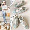 Sheepskin Version Niche Thin Satin Little White Shoes Women's Spring New Versatile Canvas Board Shoes Casual Shoes