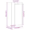 Shoe Cabinet Gray Sonoma 52 x 37.5 x 100 cm Particleboard