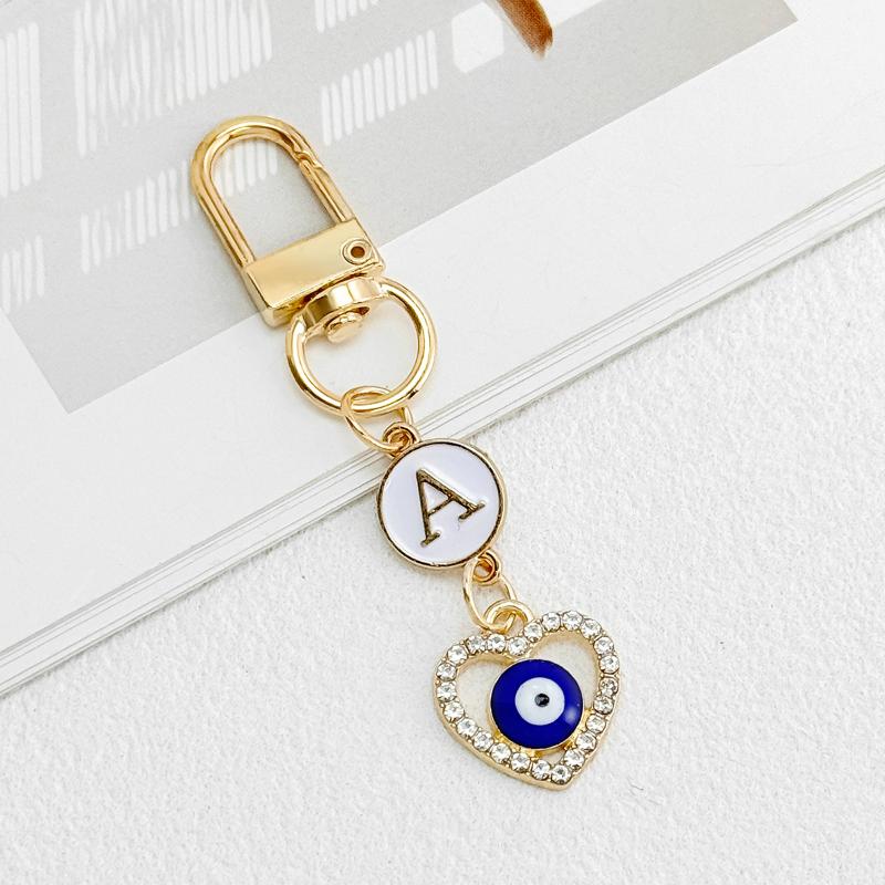 Portachiavi con Zircone a Forma di Cuore Lettere A-Z Iniziali Alfabeto Portachiavi Ciondoli Portachiavi Auto Portachiavi Borsa Pendenti Accessori Gioielli Regalo