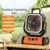 20000mAh Outdoor Tent Fans Multi-functional Travel Fans Multi-Functional Portable Camping Fan  Trip