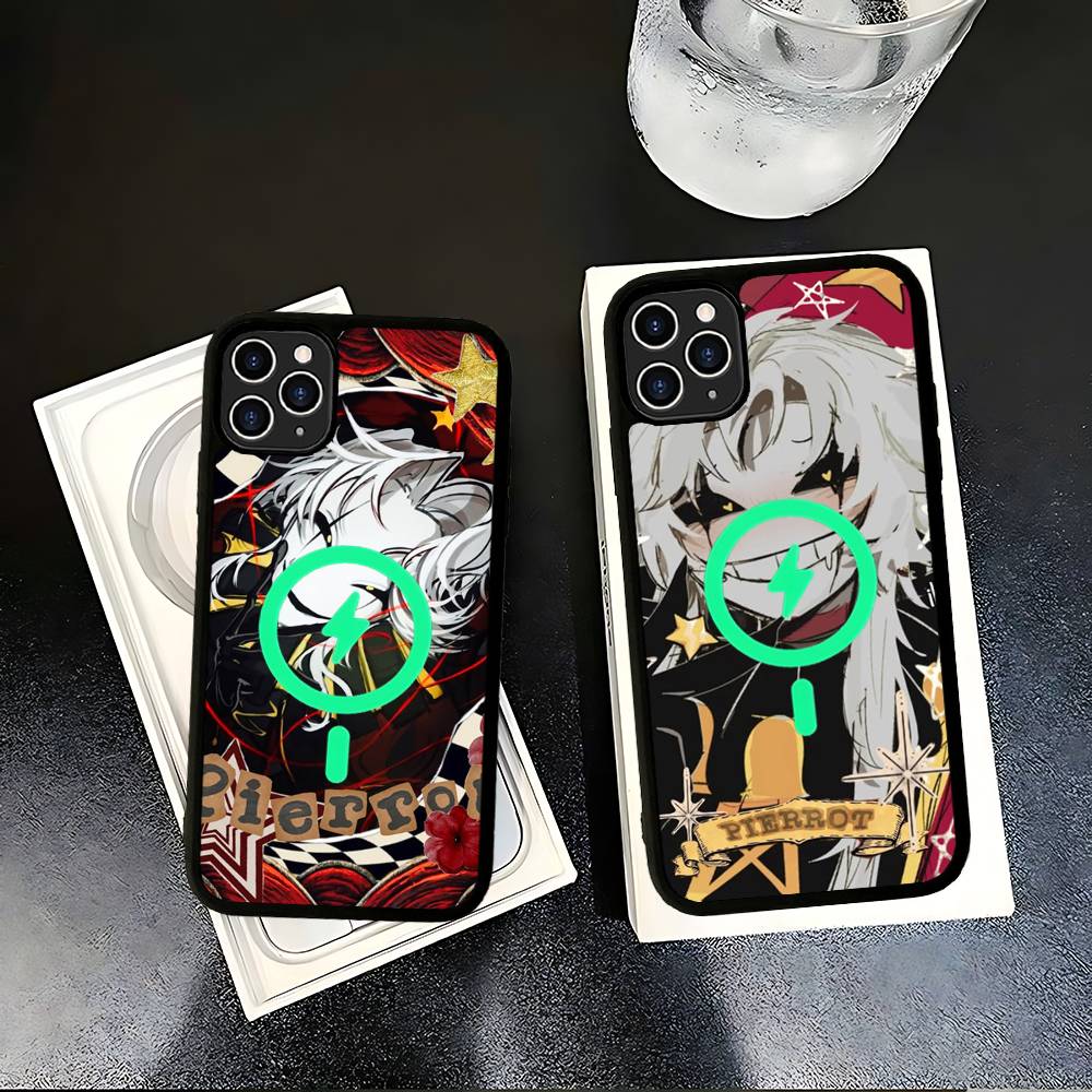 Pierrot The Freak Circus Funny Game Magnetic Case For IPhone 17 16 14 13 12 11 15 Pro Max Plus Wireless Charge Phone Cover