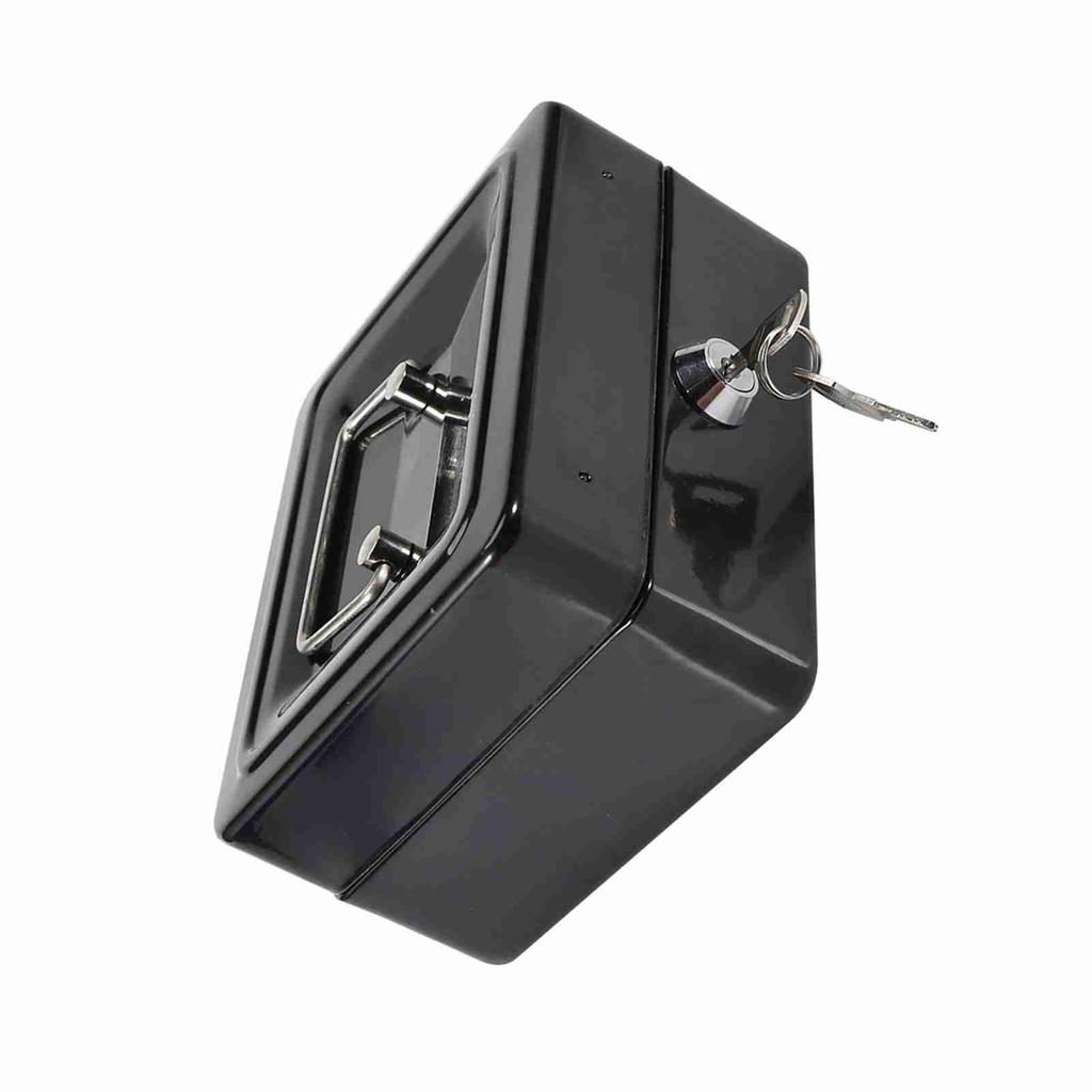 1Pc Mini Portable Iron Petty Lockable Cash Money Coin Safe Security Box Household New