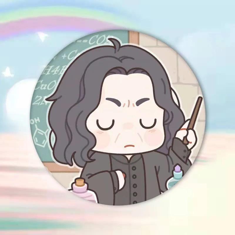 Anime Q Version Badge Brooch