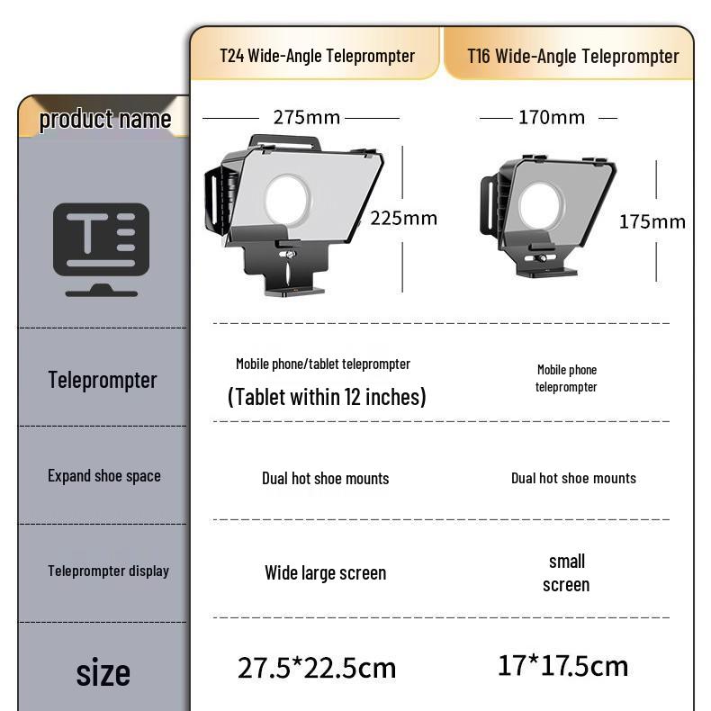 Ruifutu Přenosný teleprompter pro DSLR a mobilní zařízení
