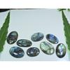 22X33-21X42MM Natural Multi Labradorite Oval Cabochon Loose Gemstone 7PcsLot LL-960