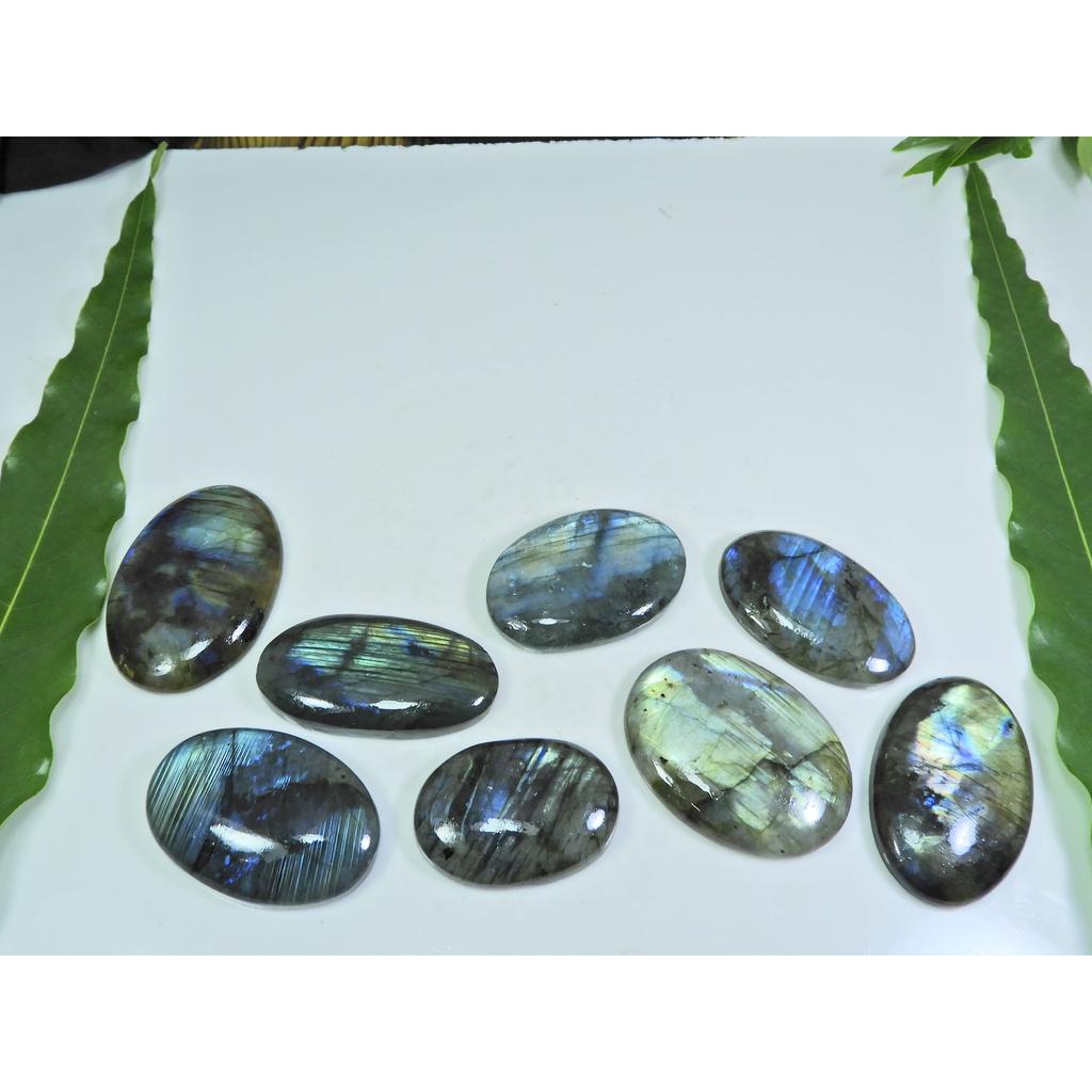 22X33-21X42MM Natural Multi Labradorite Oval Cabochon Loose Gemstone 7PcsLot LL-960