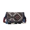 Ethno-Stil Ein-Schulter-Tasche Modische Kleine Quadratische Tasche Quaste Crossbody Kleine Tasche