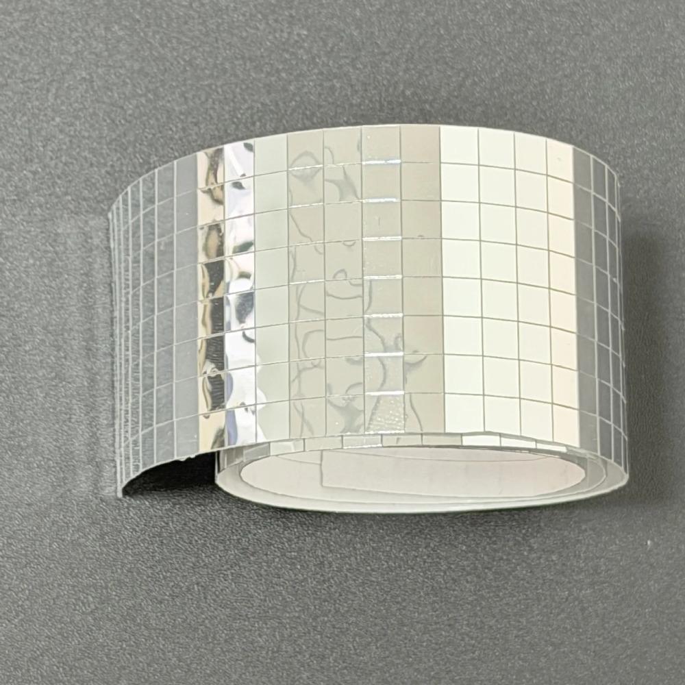 DIY Mirror Mosaic Stickers Self Adhesive Reflective Wall Decoration Tiles for Party Backdrop Holiday Decor Living Room Accent