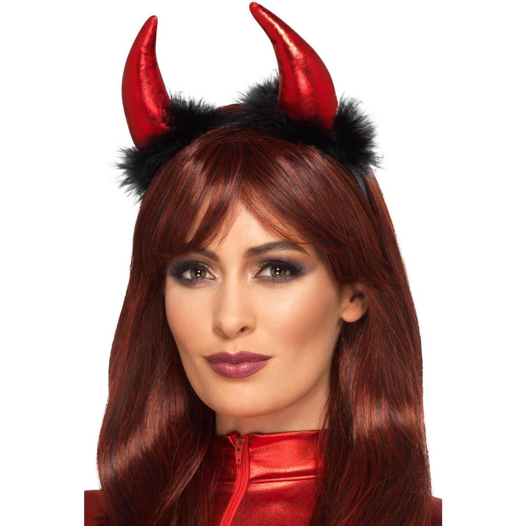 Smiffys Womens/Ladies Devil Horns Metallic Headband
