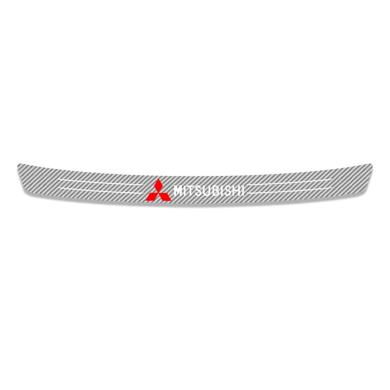 

Carbon Anti Scratch Threshold Bumper For Mitsubishi Outlander 3 Ralliart Car Rear Trunk Protector Strip Sticker Car Accessories 101x12.3CM серебряный
