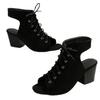 Sandals new fish mouth high heels Roman shoes lace-up shoes large size sandals