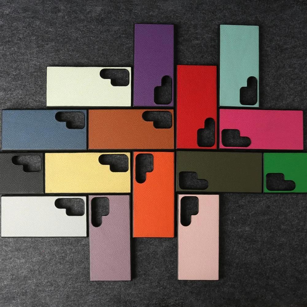 Premium Genuine Leather Case For Samsung Galaxy S24 Ultra S23FE S22 S21FE S20 Cover Full Protection Shockproof Back Carcasa