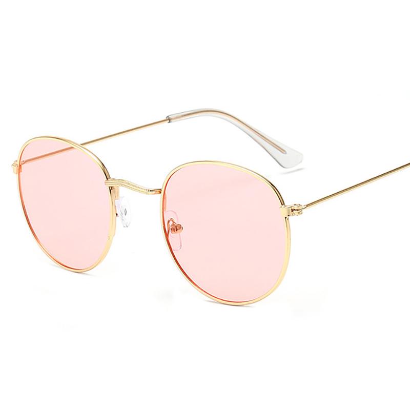 Classic Small Frame Round Sunglasses Women/Men Designer Alloy Mirror Sun Glasses Vintage Eyeglass