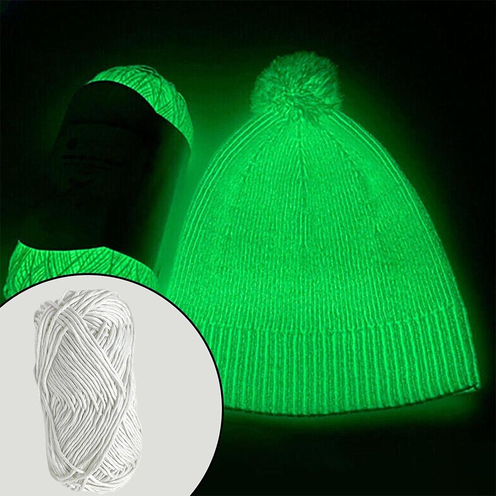 50g Novel Functional Yarn Glow In The Dark Luminous Yarns Hand Knitting Carpet Sweater Hat Wool Glowing Yarn Sewing Accessories