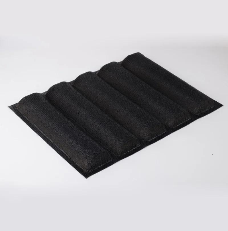 Silikonová forma na francouzský chléb Nepřilnavý pekáč 5 forem na bagety Vložky Pekařské náčiní Formy na housky Perforovaná podložka na pečení