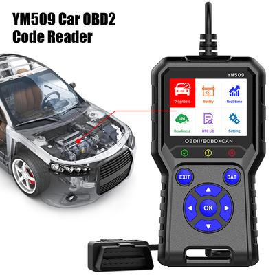 Engine OBD 2 Scanner ODB2 Code Reader Car Diagnostic Tool Erase Error Codes Multi Languages YM509 OBD2 Scanner