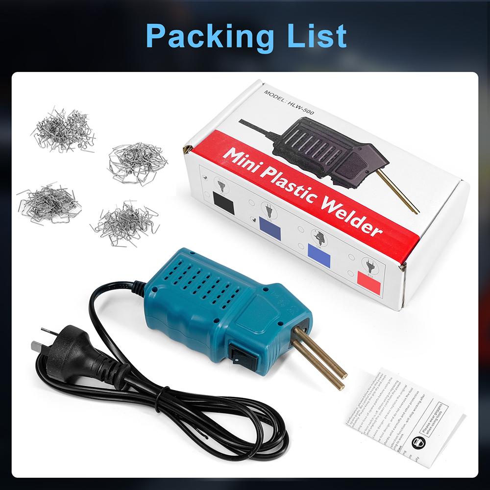 

Сварочный аппарат HLW-500, степлер 50 Вт, машина для ремонта бампера автомобиля, паяльник, набор инструментов для ремонта бампера, пайка ПВХ 220V циан